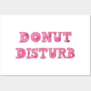 Donut Disturb Typography Posters and Art